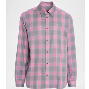 Diesel S-Simply-Check-HGBT Button Down Shirt SIZE EU50 converts to US40 or LARGE